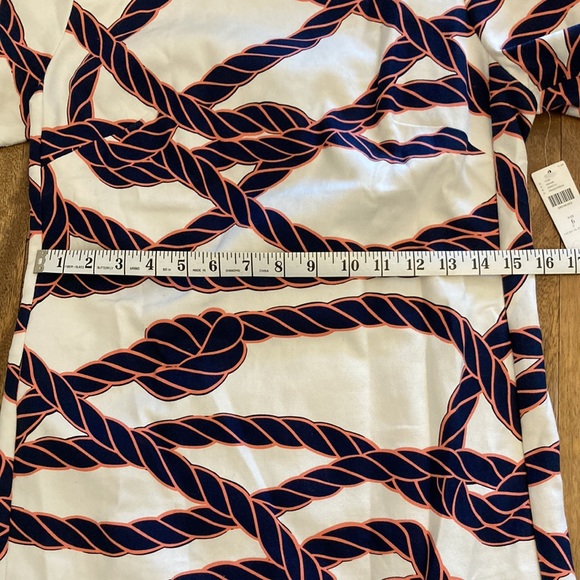 NWT Anthropologie Maeve bow back nautical rope shift dress size 6 - Picture 7 of 11